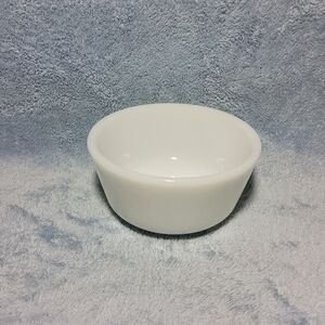 Vintage Anchor Hocking Custard Cup White Milk Glass Small Bowl 6 Oz Model 434